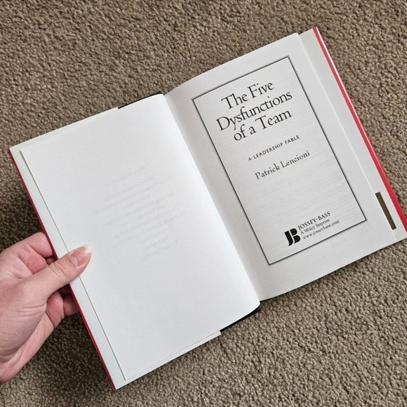 4/$25 The Five Dysfunctions of a Team by Patrick Lencioni - Hardcover - Picture 2 of 5
